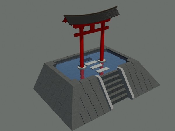 japanese torii gate fantasy max free - Japanese Torii Gate by TheMadAsylum
